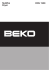 Návod - Beko DCU 7430 bílá