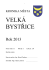 Kronika města Velká Bystřice 2013