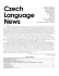 Czech Language News