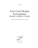 First Czech Reader for beginners