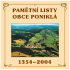 Pamětní listy - Obec Poniklá