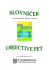 Objective PET slovn&iacute;ček - Cambridge University Press
