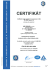 Page 1 E CERTIFIK&Aacute;T Certifikačn&iacute; org&aacute;n syst&eacute;mů managementu č