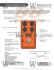 Page 1 xotic effects usa DISTR/B+ Ped&aacute;l BB Preamp poskytuje